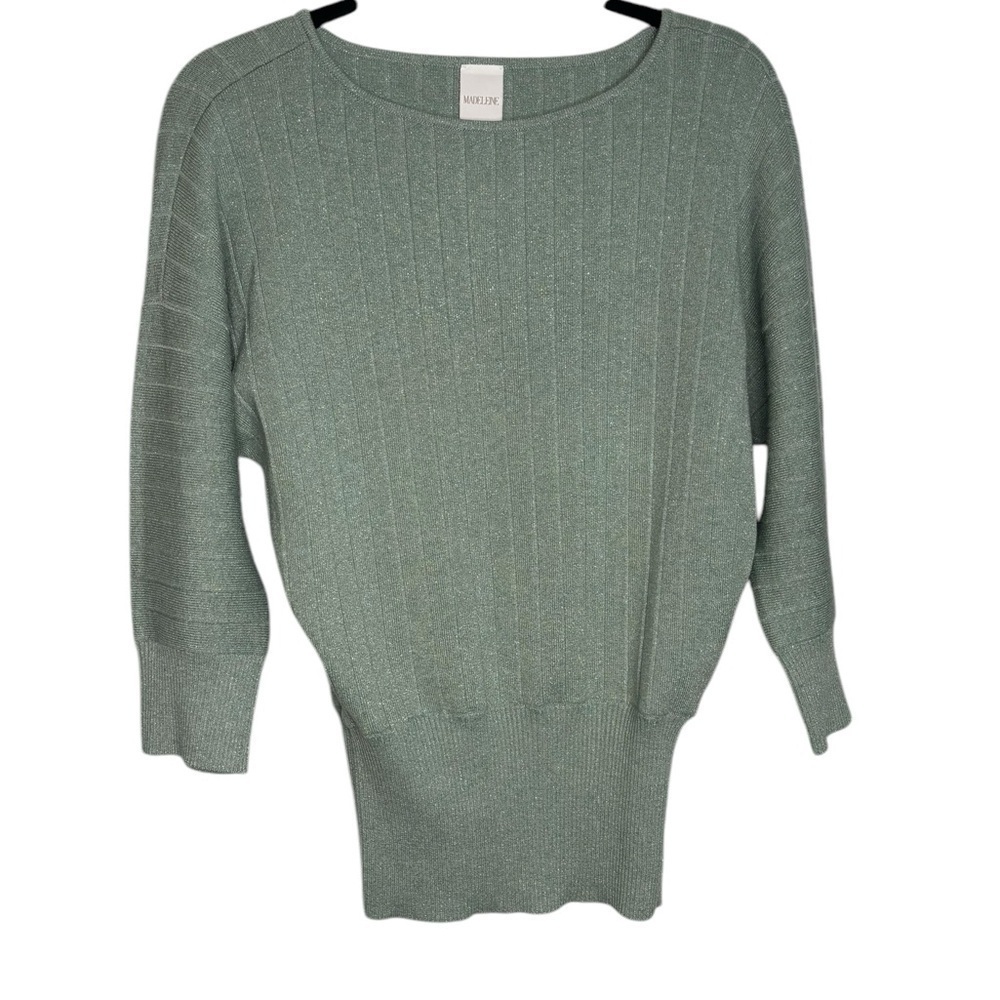 Madeleine Seafoam Sparkle Knit Sweater Size 4